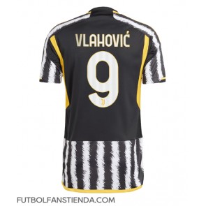 Juventus Dusan Vlahovic #9 Primera Equipación 2023-24 Manga Corta